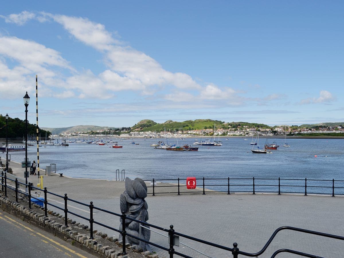 Conwy quayside and surrounding scenery